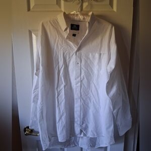 Stafford White Button-Up Shirt
